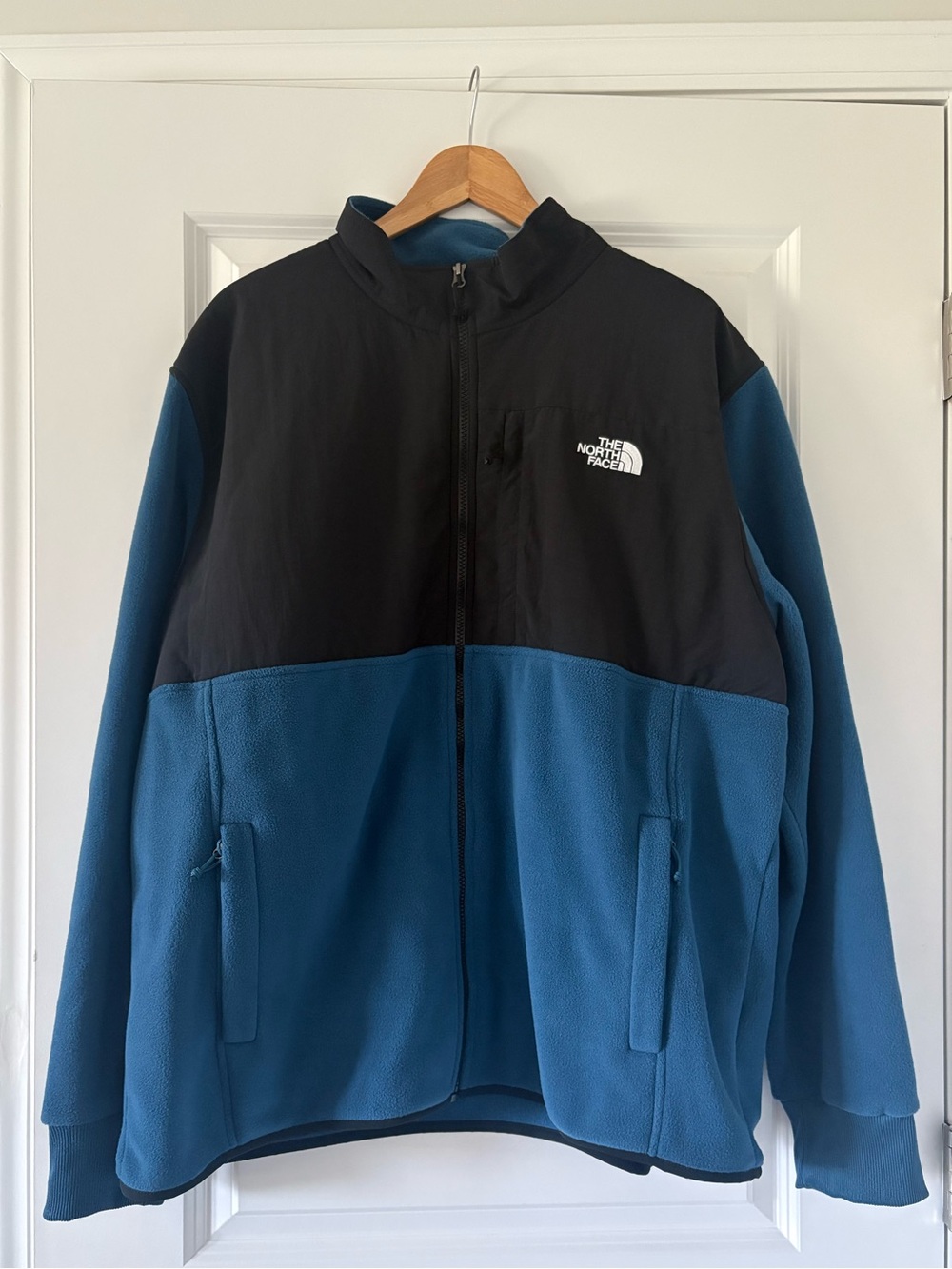 The North Face Men’s TKA Glacier Full Zip Heavyweight Jacket Fleece Blue XXL